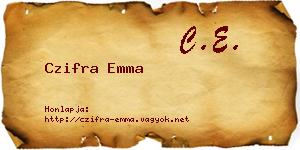 Czifra Emma névjegykártya